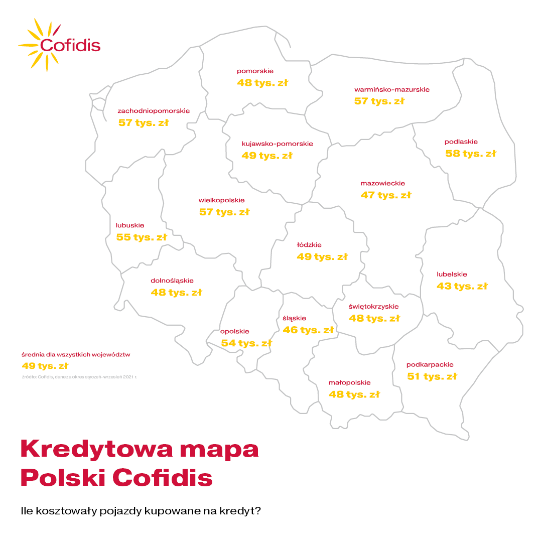 Mapa kredytowa polski cofidis