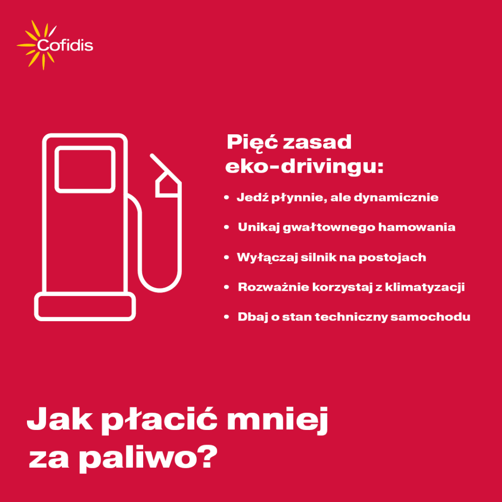 Piez zasad ekodrivingu grafika