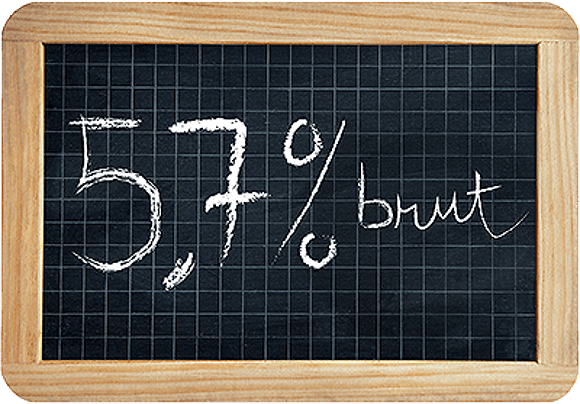 5,70% brut