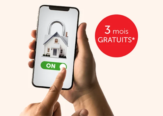 3 mois d'abonnement gratuits - ALARME ON