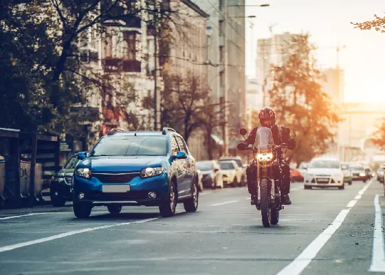 car and motorcycle
