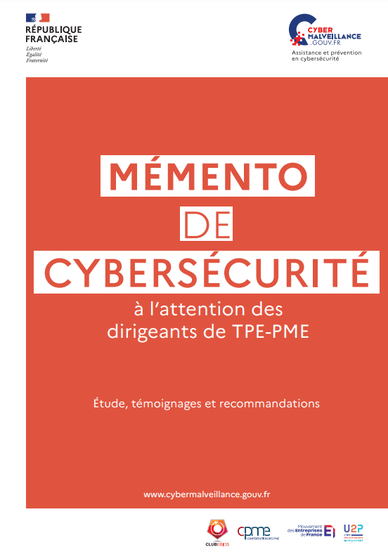 Mémento de Cybersécutiré à l'attention des dirigeant de TPE-PME