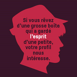Si vous pensez que pour construire le nouveau monde, il faut oser, votre profil nous intéresse.