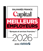 Palmarès France Capital - Meilleur Employeur 2026 en Banques et services financiers - Avec Statista