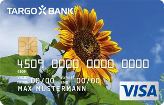 TARGOBANK VISA Premium-Karte, Motiv: Sonnenblume