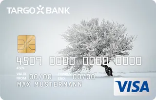 TARGOBANK VISA Premium-Karte, Motiv: Schneelandschaft