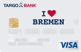 TARGOBANK VISA Premium-Karte, Motiv: I ❤ Bremen