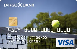 TARGOBANK VISA Premium-Karte, Motiv: Tennis