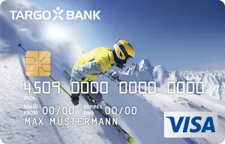 TARGOBANK VISA Premium-Karte, Motiv: Skifahren