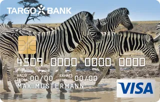 TARGOBANK VISA Premium-Karte, Motiv: Zebras
